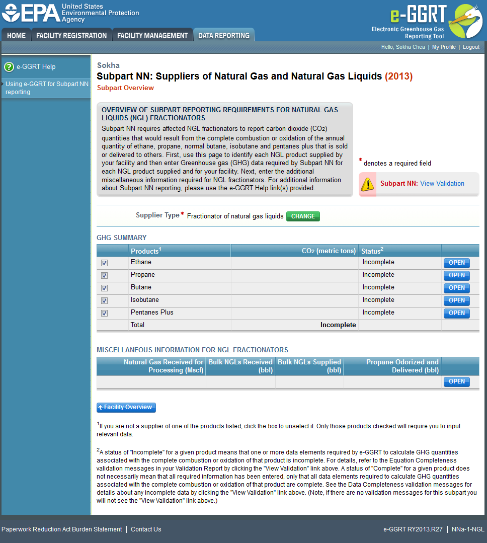 Image of Subpart NN: Suppliers of Natural Gas and Natural Gas Liquids webpage.